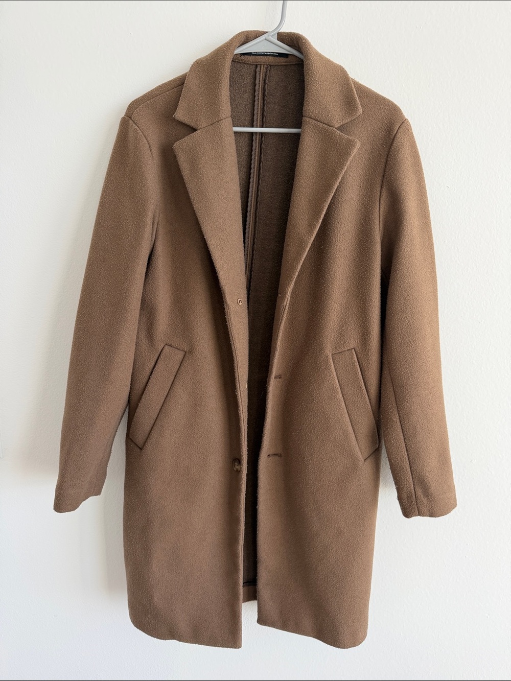 H&M Men's Camel Brown Trench Coat